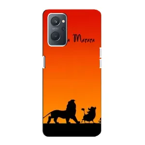 Чохол Король лев на OPPO А76 (Акуна Матата закат)