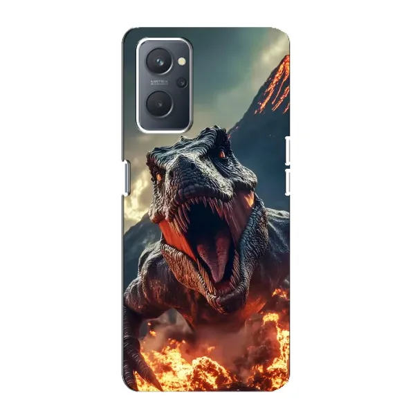 Чехол с принтом «Огненный динозавр» для OPPO A76 Чехол с принтом «Огненный динозавр» для OPPO A76