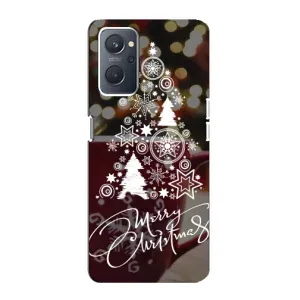 Рождественские Чехлы для Oppo A76 (VPrint) (Елочка узорная)
