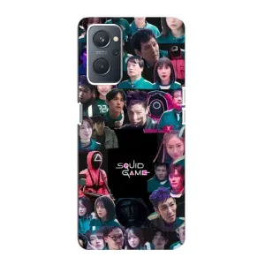 Чохол Гра в кальмара для Oppo A76 (Колаж Гра кальмара)