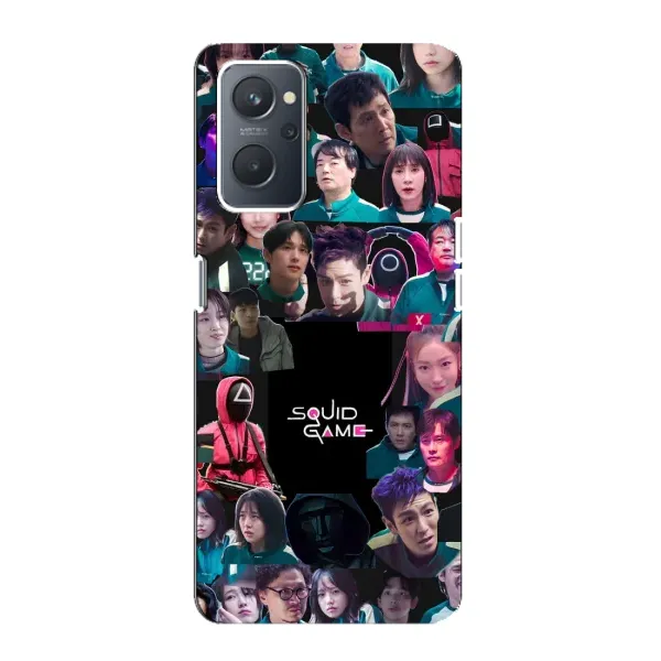 Чохол з принтом «Колаж Гра кальмара» для OPPO A76 Чохол з принтом «Колаж Гра кальмара» для OPPO A76