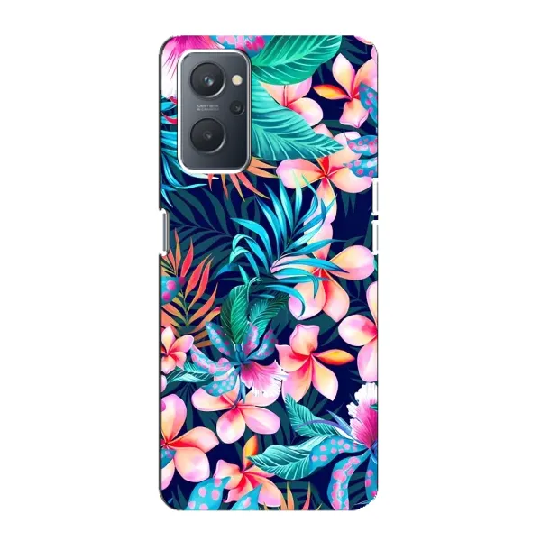 Чехол с принтом «Красочные цветы» для OPPO A76