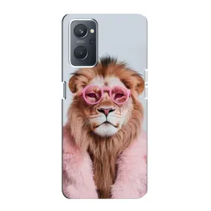 Чохол з принтом стильні тварини для OPPO А76 (Лев в окулярах)