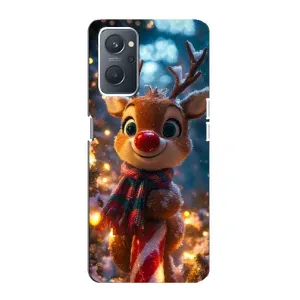 Чехол с принтом «Олень с шарфом» для OPPO A76