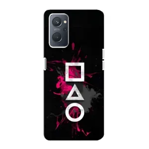 Чохол Гра в кальмара для Oppo A76 (Символи Гра кальмара)