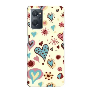 Чехлы для любимой на OPPO А76 (VPrint) (Сердечки)