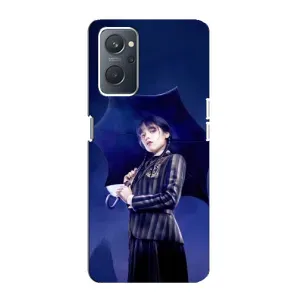 Чохли Венсдей на Oppo A76 Уенсдей (AlphaPrint) (Венздей з парасолькою)
