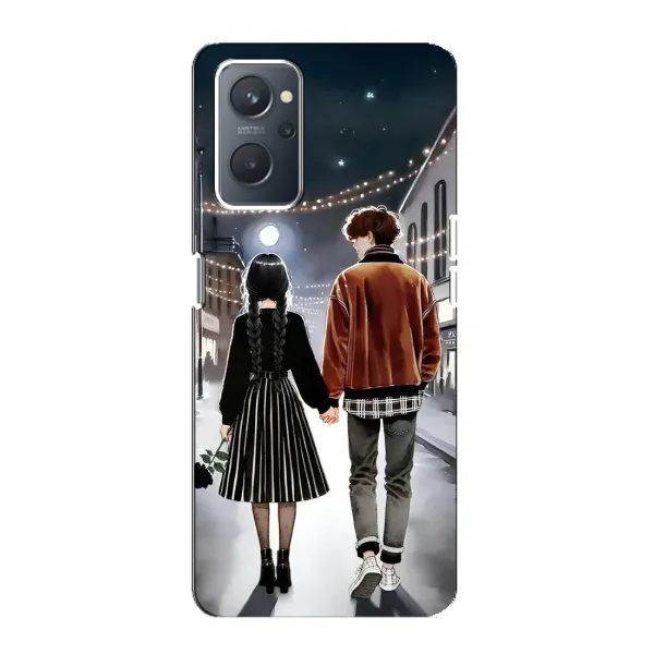 Чохол з принтом «Венздей та Тайлер» для OPPO A76 Чохол з принтом «Венздей та Тайлер» для OPPO A76