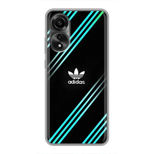 Чехол с принтом «Адидас с полосами» для OPPO A78 (4G)