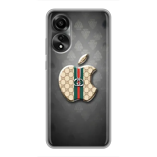 Чохол з принтом «Apple gucci» для OPPO A78 (4G)