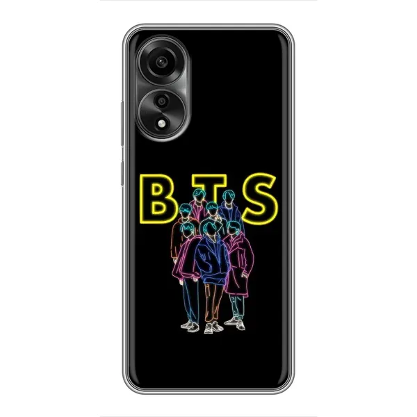 Чехол с принтом «BTS стайл» для OPPO A78 (4G) Чехол с принтом «BTS стайл» для OPPO A78 (4G)