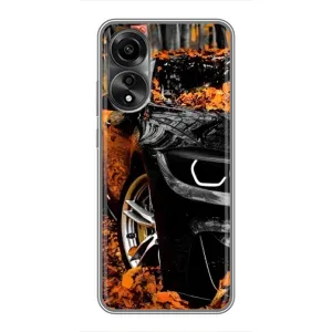 Чохли з Машинами на OPPO А78 (4G) (VPrint) (Чорна Машина)