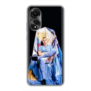 Чехлы с футболистом Ерлинг Холанд для OPPO A78 (4G) (AlphaPrint) (футболист Холанн)