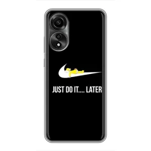 Чехол с Симпсонами для OPPO A78 (4G) (VPrint) (Гомер Later)