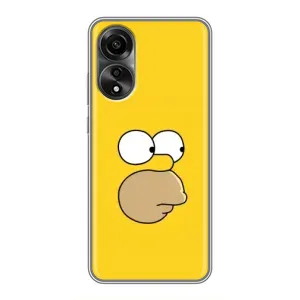 Чехол с Симпсонами для OPPO A78 (4G) (VPrint) (Гомер)