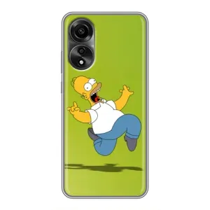 Чехол с Симпсонами для OPPO A78 (4G) (VPrint) (Гомер Симпсон)