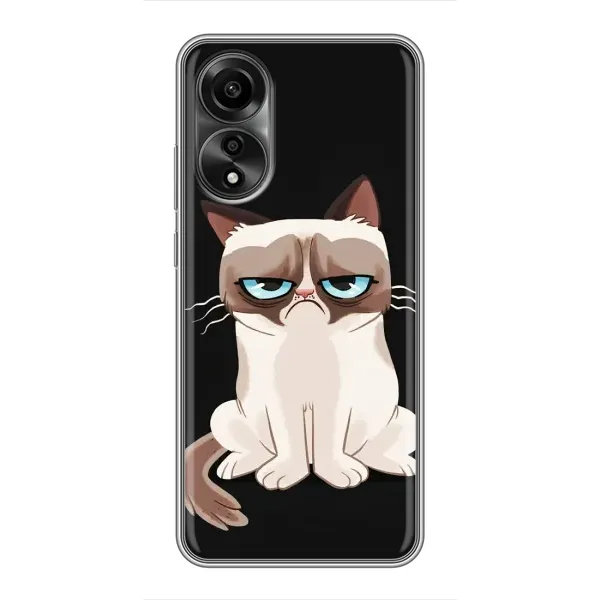 Чехол с принтом «Грустный кот» для OPPO A78 (4G) Чехол с принтом «Грустный кот» для OPPO A78 (4G)