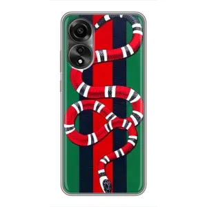Чохол з принтом «Gucci змія» для OPPO A78 (4G)