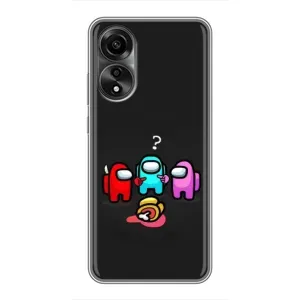 Чехол Амонг Ас для OPPO A78 (4G) (AlphaPrint)