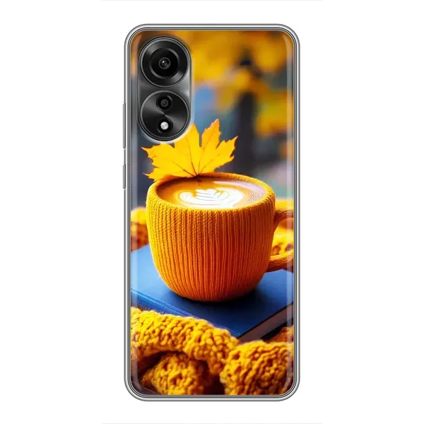 Чехол с принтом «Кофе на желтом пледе» для OPPO A78 (4G) Чехол с принтом «Кофе на желтом пледе» для OPPO A78 (4G)