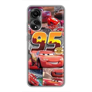 Силиконовый чехол Маквин для OPPO A78 (4G) (Коллаж Молния Маквин)