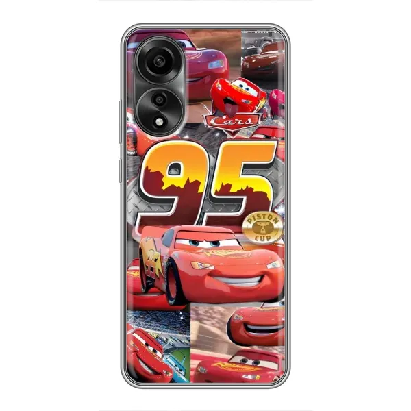 Чохол з принтом «Колаж Блискавка Маквін» для OPPO A78 (4G)
