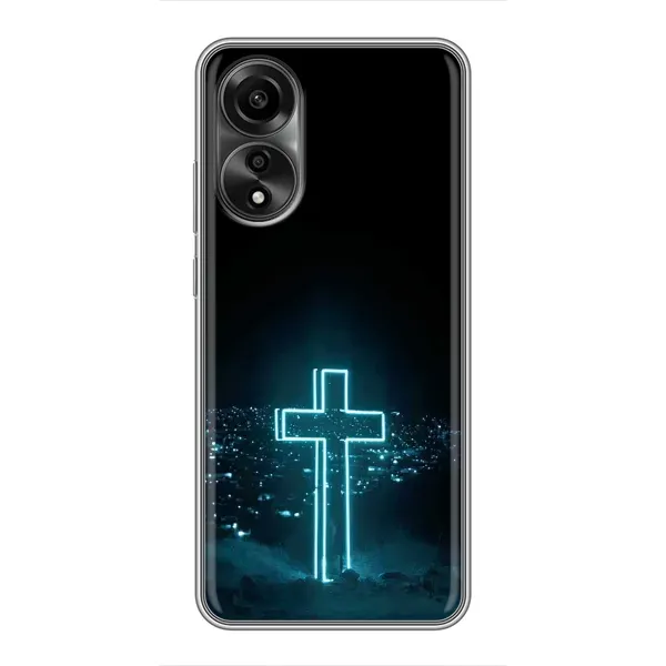 Чехол с принтом «Крест и город» для OPPO A78 (4G) Чехол с принтом «Крест и город» для OPPO A78 (4G)