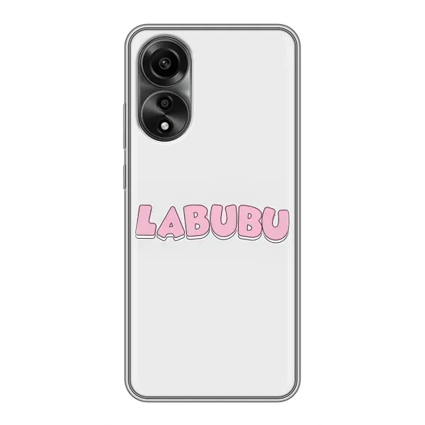 Чехол с принтом «Лого Лабубу» для OPPO A78 (4G)