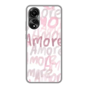 Чохол з розовим принтом для OPPO A78 (4G) (Аморе любов)
