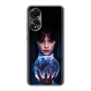 Чехол с дизайном Венздей 2 на OPPO A78 (4G) (Магическая сфера Уэнздей)