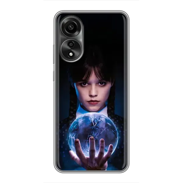Чехол с принтом «Магическая сфера Уэнздей» для OPPO A78 (4G)