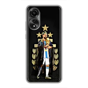 Чехлы для OPPO A78 (4G) (Leo чемпион) (AlphaPrint) (Месси Король)