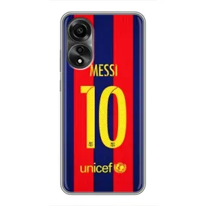 Чехлы Месси для OPPO A78 (4G) (AlphaPrint) (Messi Barca 10)