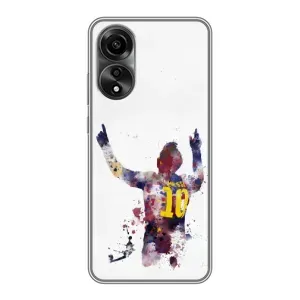 Чехлы Месси для OPPO A78 (4G) (AlphaPrint) (Messi Barca)