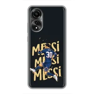 Чехлы для OPPO A78 (4G) (Leo чемпион) (AlphaPrint) (Messi ПСЖ)