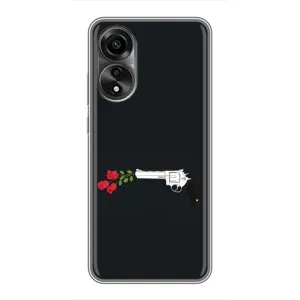 Чехлы (ART) Цветы на OPPO A78 (4G) (VPrint) (Неожиданные цветы)