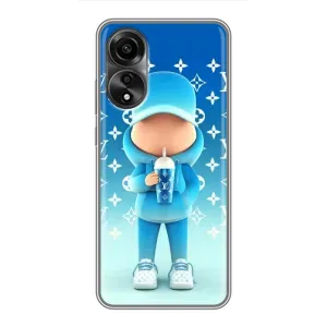 Круті Чохли Луі Віттон для OPPO A78 (4G) (AlphaPrint) (Хлопець LV)