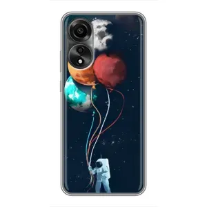 Космічні Чохли для OPPO А78 (4G) (VPrint) (Планети кульки)