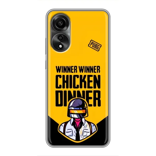 Чехол с принтом «Pubg шлем» для OPPO A78 (4G) Чехол с принтом «Pubg шлем» для OPPO A78 (4G)