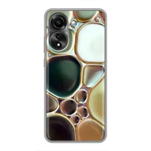 Мраморний чехол на OPPO A78 (4G) (VPrint) (Радужний Мрамор)