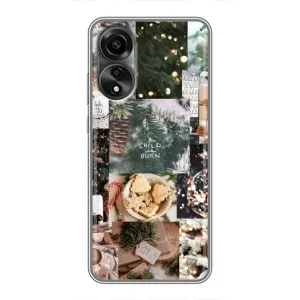 Різдвяні, Святкові Чохли для OPPO А78 (4G) (Різдвяний колаж)