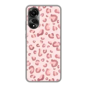 Чохол з розовим принтом для OPPO A78 (4G) (Рожевий леопард)