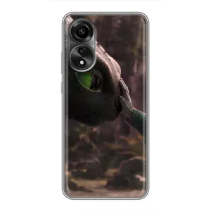Чехол как приручить дракона на OPPO A78 (4G) (Сцена с драконом)