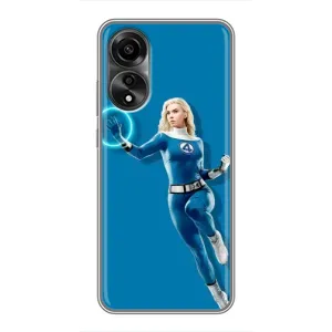 Чехол с принтом Фантастическая четверка для OPPO A78 (4G) (Сью Сторм полет)