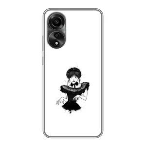 Чехлы Венсдей на OPPO A78 (4G) Уэнсдей (AlphaPrint) (танец Уэнздей)