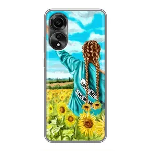 Чехол для Патриота Украины OPPO A78 (4G) - (AlphaPrint) (Украиночка)