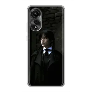 Чехол с дизайном Венздей 2 на OPPO A78 (4G) (Темный стиль Уэнздей)
