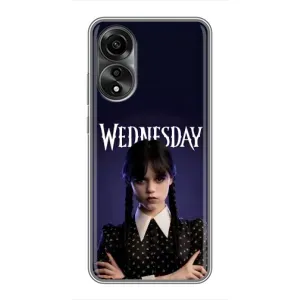 Чехлы Венсдей на OPPO A78 (4G) Уэнсдей (AlphaPrint) (Wednesday)