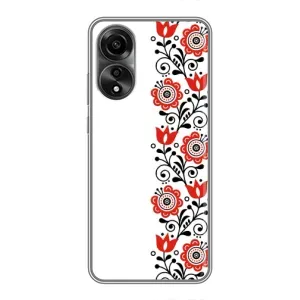 Чехол для Патриота Украины OPPO A78 (4G) - (AlphaPrint) (Яркая вишиванка)