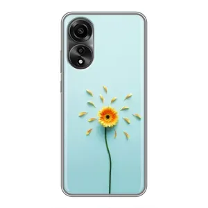 Чехлы с Цветами для OPPO A78 (4G) (VPrint) (Желтый цветок)